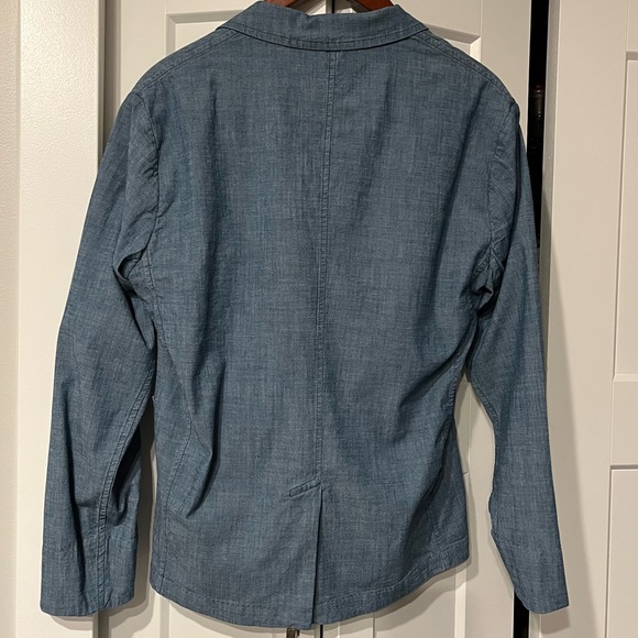 Men’s GAP Chambray Blazer 3-Button Size Small 42-44 Cotton Blend - Picture 10 of 10